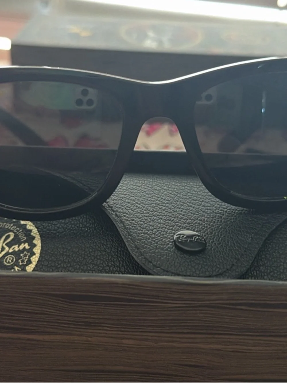 Black Wayfarer Sunglasses - Black